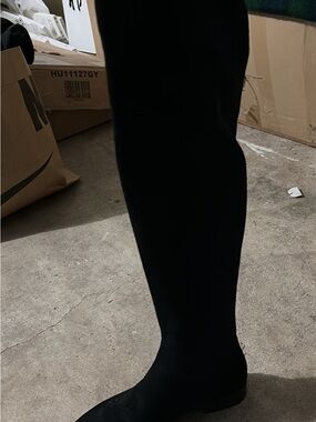Stuart Weitzman Black Over-the-Knee Stretch Boots